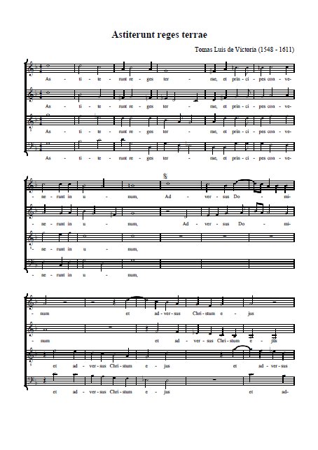 Tenebrae Responsories 16. Astiterunt reges terrae Partitions gratuites